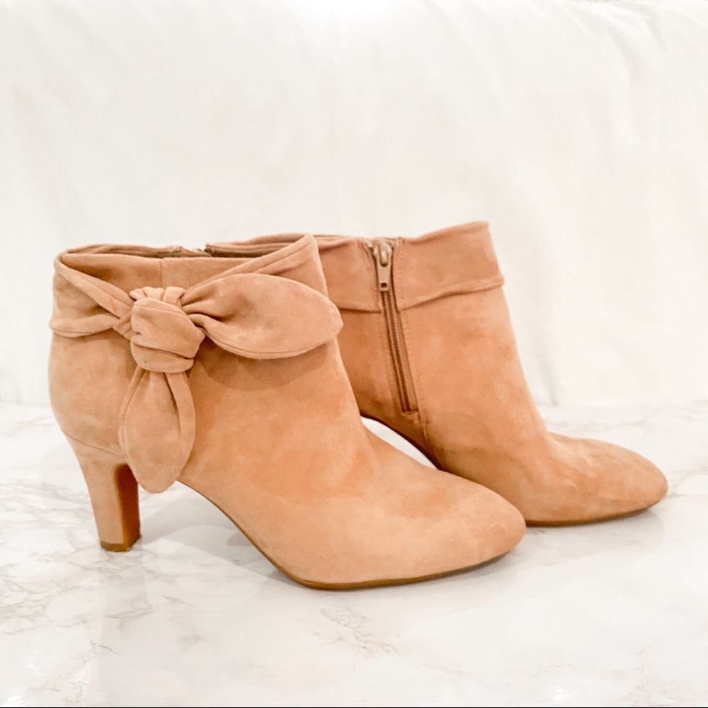 Alex Marie Tan Suede Ankle Booties